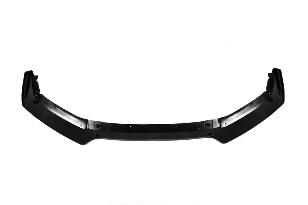 Універсальна передня Lip накладка V-1 (ABS, чорний глянець) 5