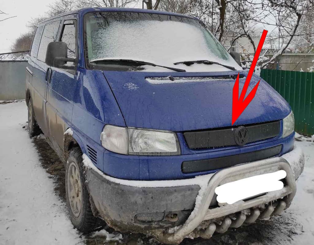 Зимова верхня накладка на решітку Глянсова на косу морду