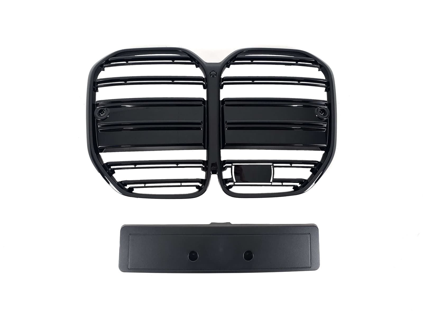 Ніздрі Чорний глянець (Подвійні M-Look) під дистронік на BMW 4 Series G22 / G23 2020-2024 року