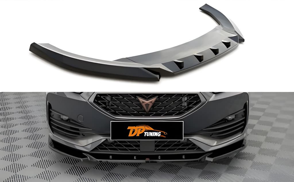 Передня Lip накладка (Для Cupra, чорний глянець)