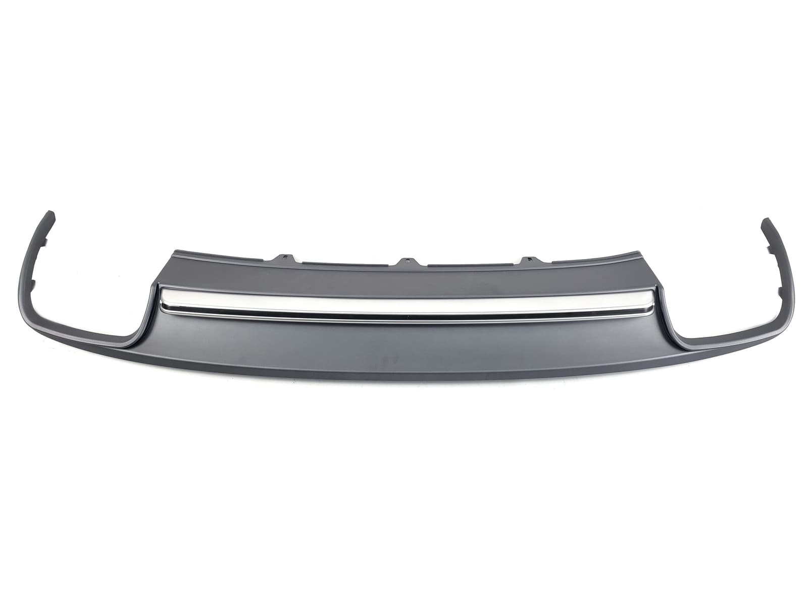 Дифузор (заднього бампера) Silver (в стилі S4 00-00) на Audi A4 B8 2011-2015 року 2