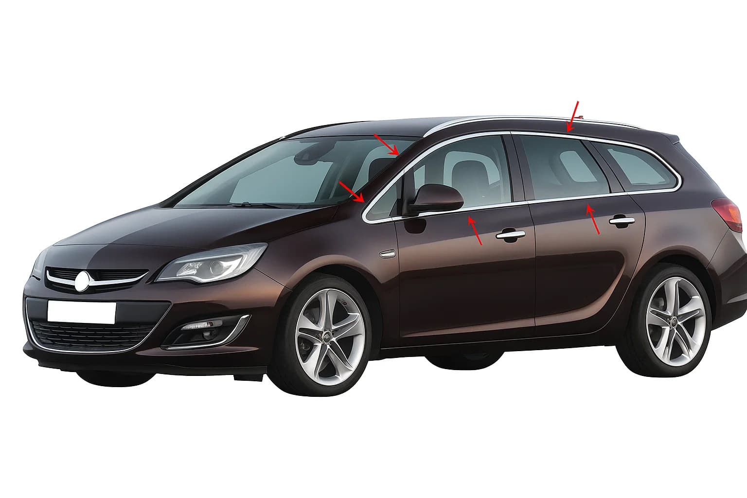 Повна окантовка стекол (Sport Tourer, 12 шт, нерж)