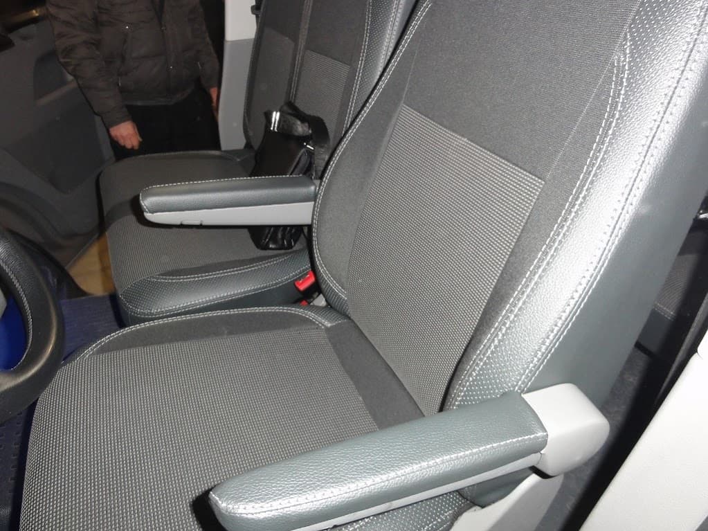 Авточохли (екошкіра та тканина, Premium) Повний салон 3