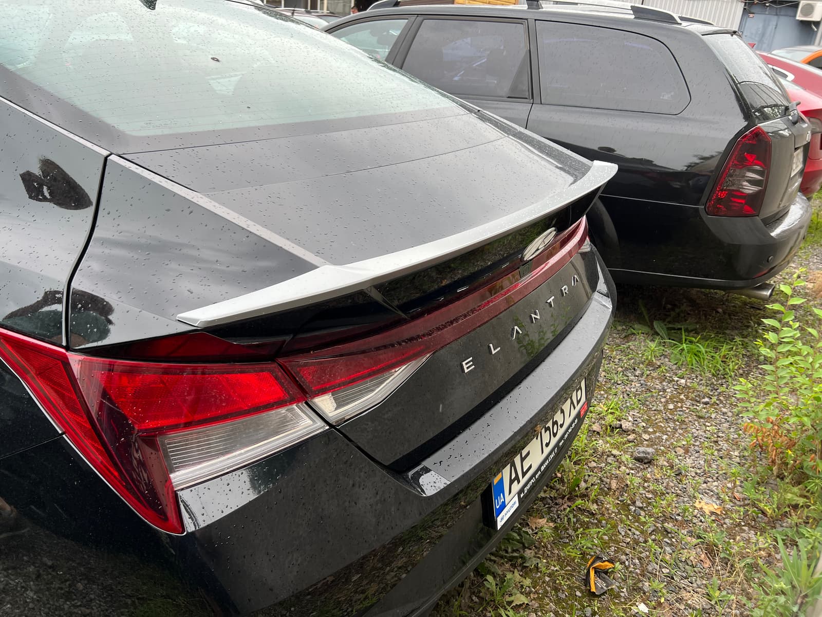Спойлер лип Hyundai Elantra CN7 21+ ABS пластик під фарбування 3