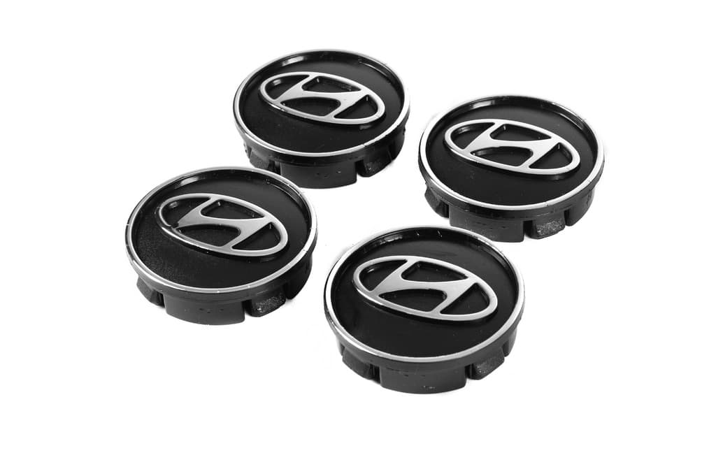 Ковпачки диски чорні hyun60tur-bl (59мм на 55мм, 4 шт) 2
