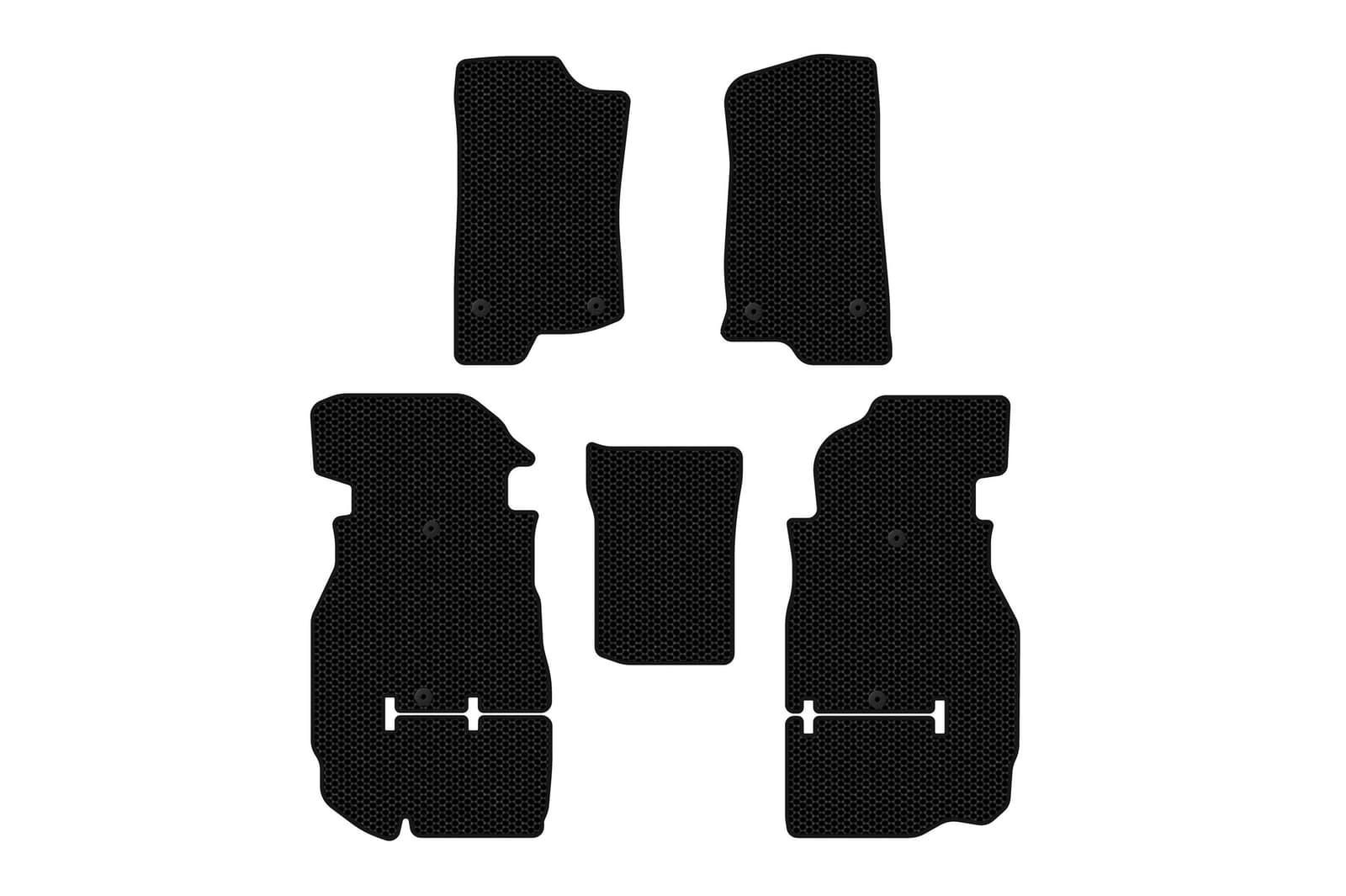 Гумові килимки Carsuit (Rubicon Unlimited/5-ти дверний, чорні)
