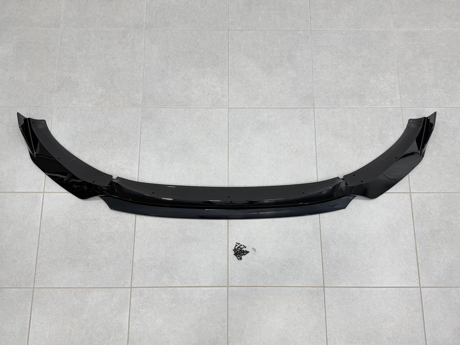 Юбка передного бампера M-Performance для BMW X3 G01 / X4 G02 2018-2021 ABS пластик, чорний глянець 3