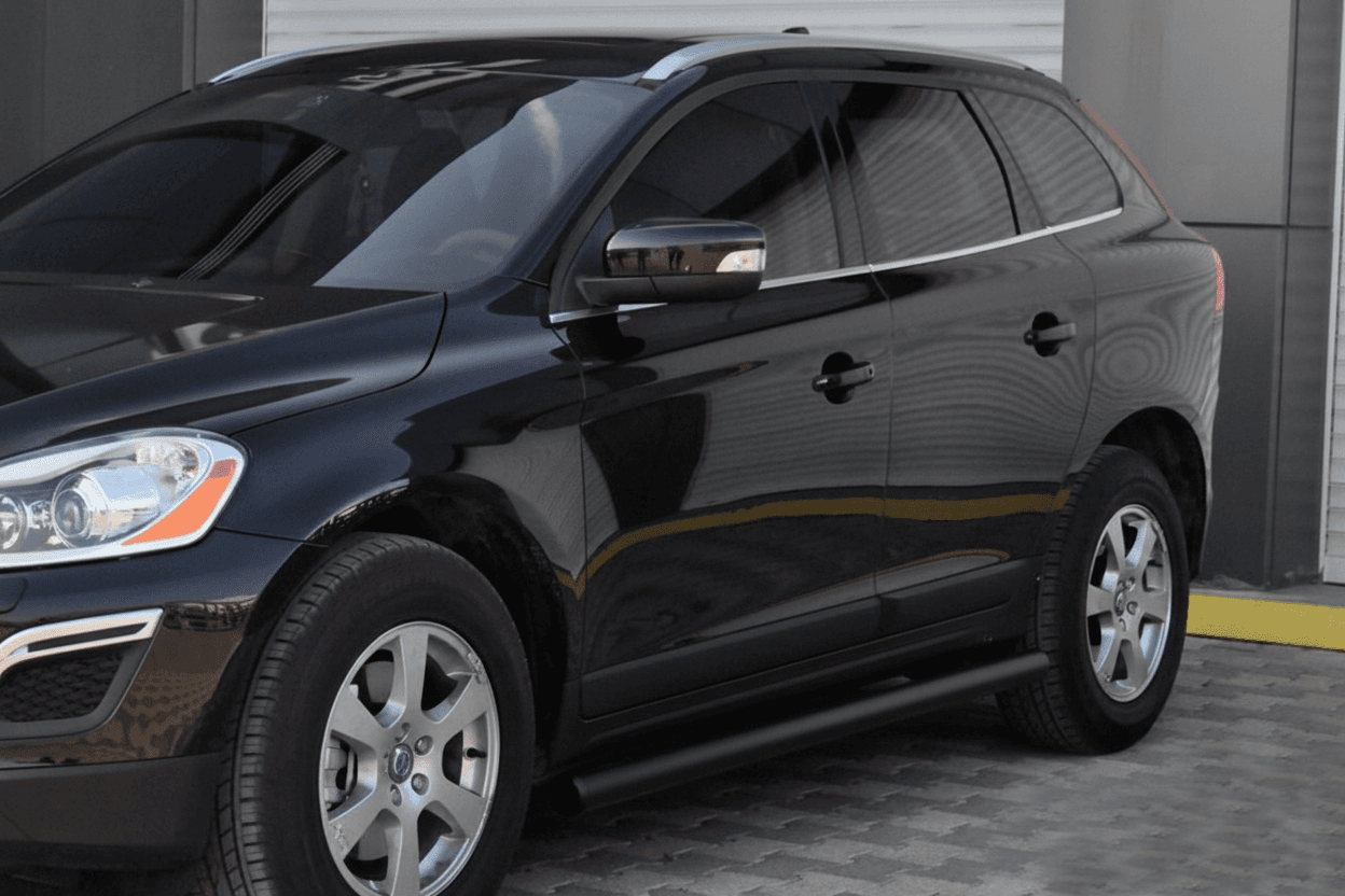 Бічні труби BB004 Black (2 шт, нерж)