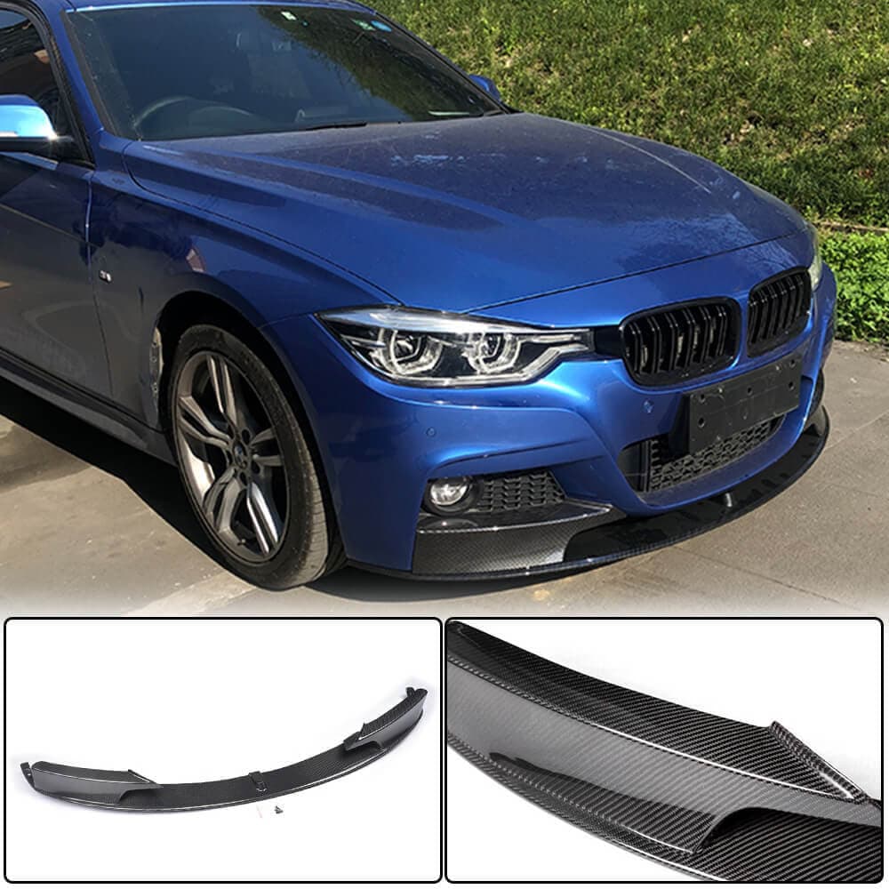 Накладка на передній бампер Lip MP-Style (для F30 M-Sport, Карбон)