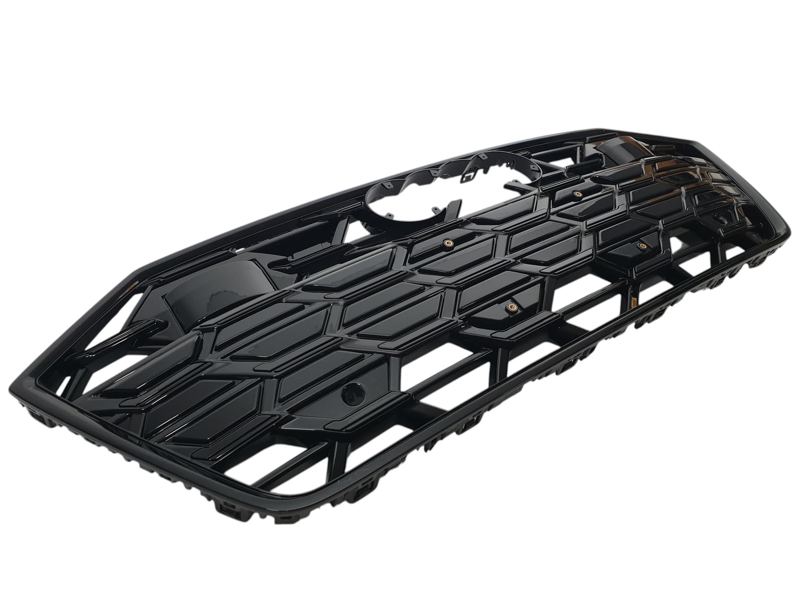 Решітка радіатора Full Black (стиль S7) під дистронік на Audi A7 4K 2023-2024 року 3