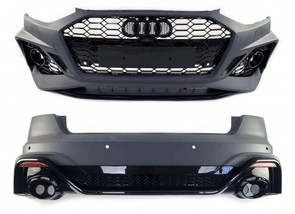 Комплект обвісів (в стилі RS4) на Audi A4 B9 2019-2023 року