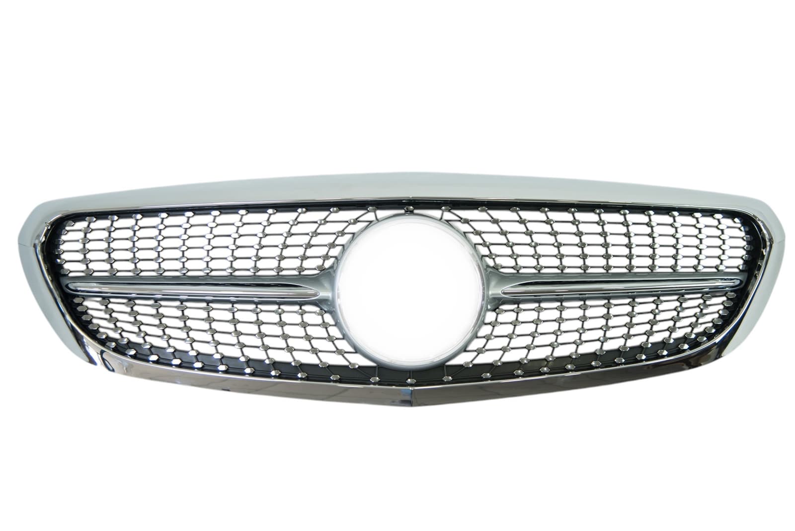 Решітка радіатора Diamond Silver / Chrome Rim Classic на Mercedes-Benz C-Class W205 2014-2018 року