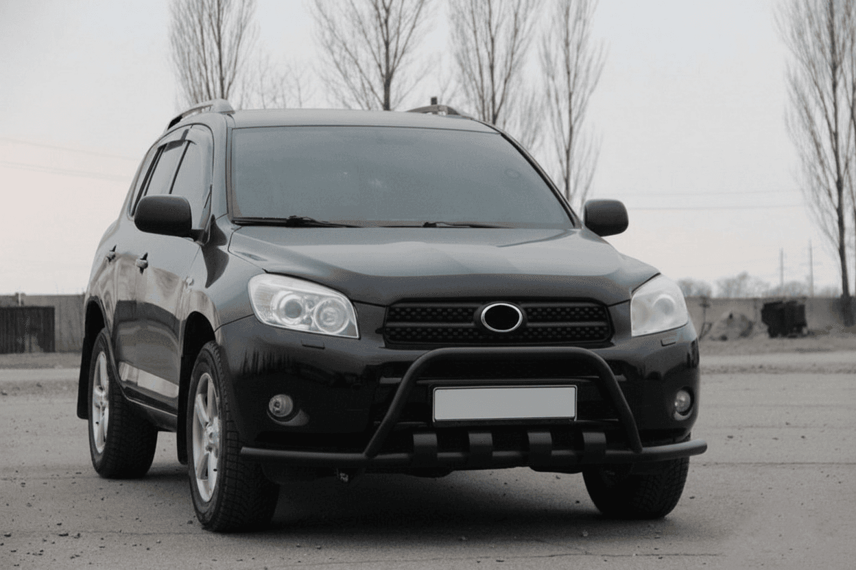 Кенгурятник WT-ST15 Black (нерж)