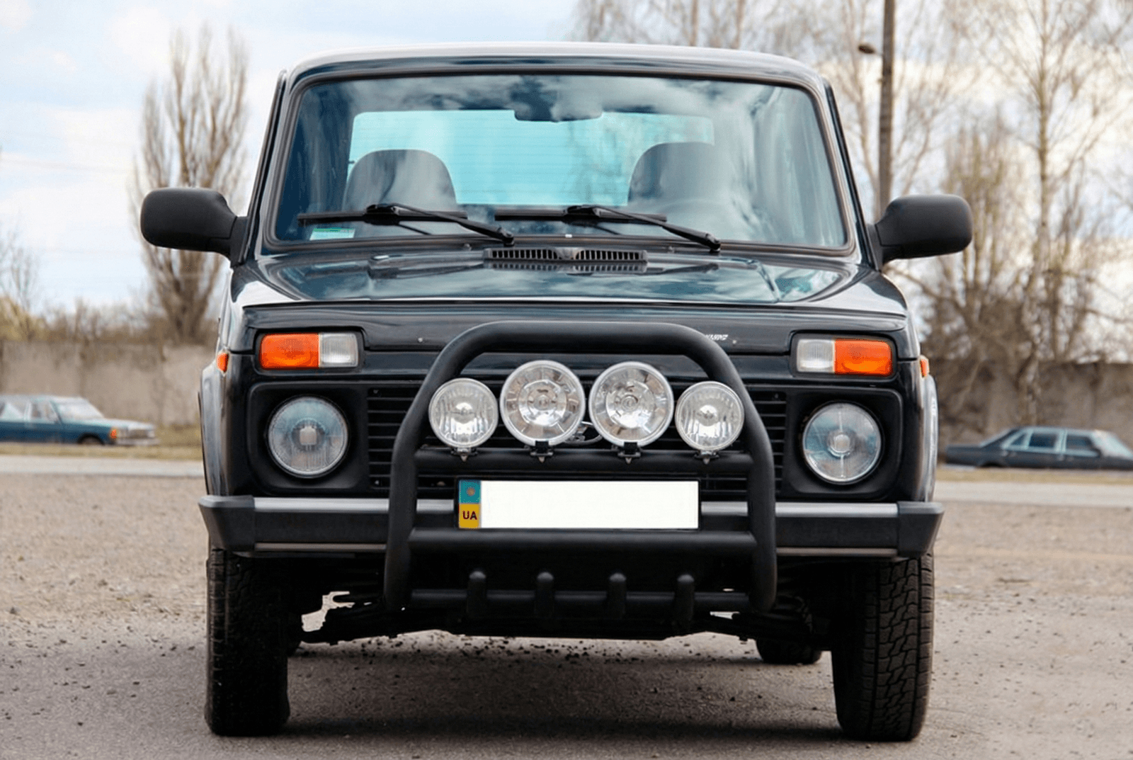 Кенгурятник QT007 Black (нерж.)
