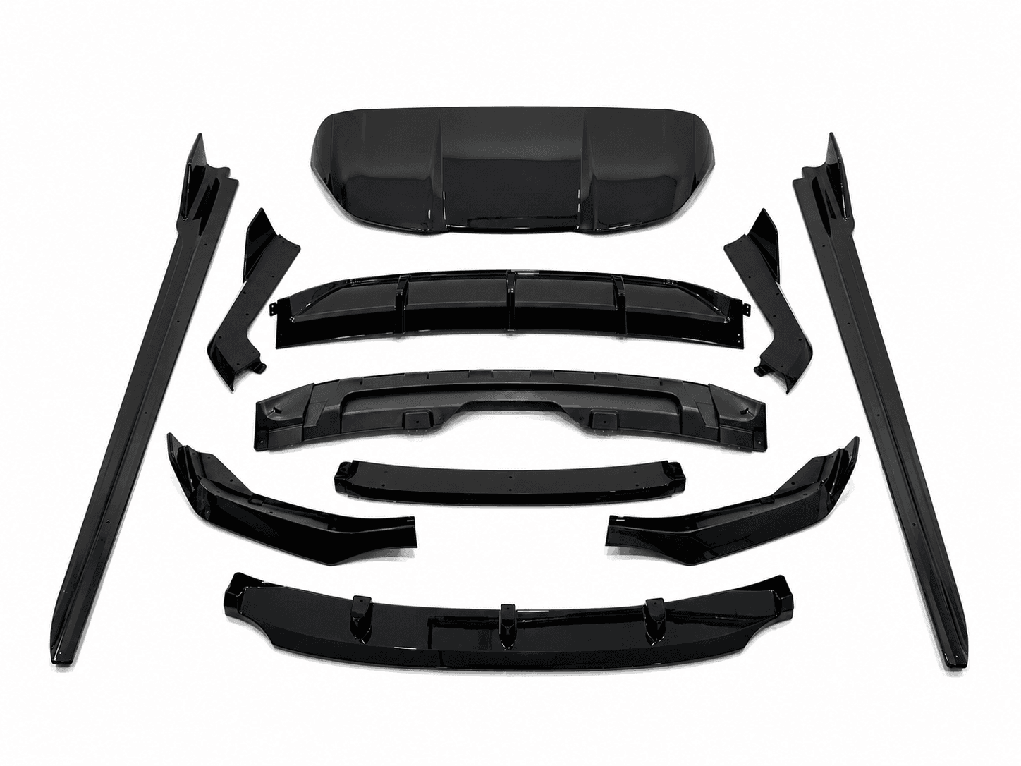 Комплект обвісу M-Performance (юбка, дифузор, леза, козирок) для BMW X5 F15 2014-2018, колір чорний глянець