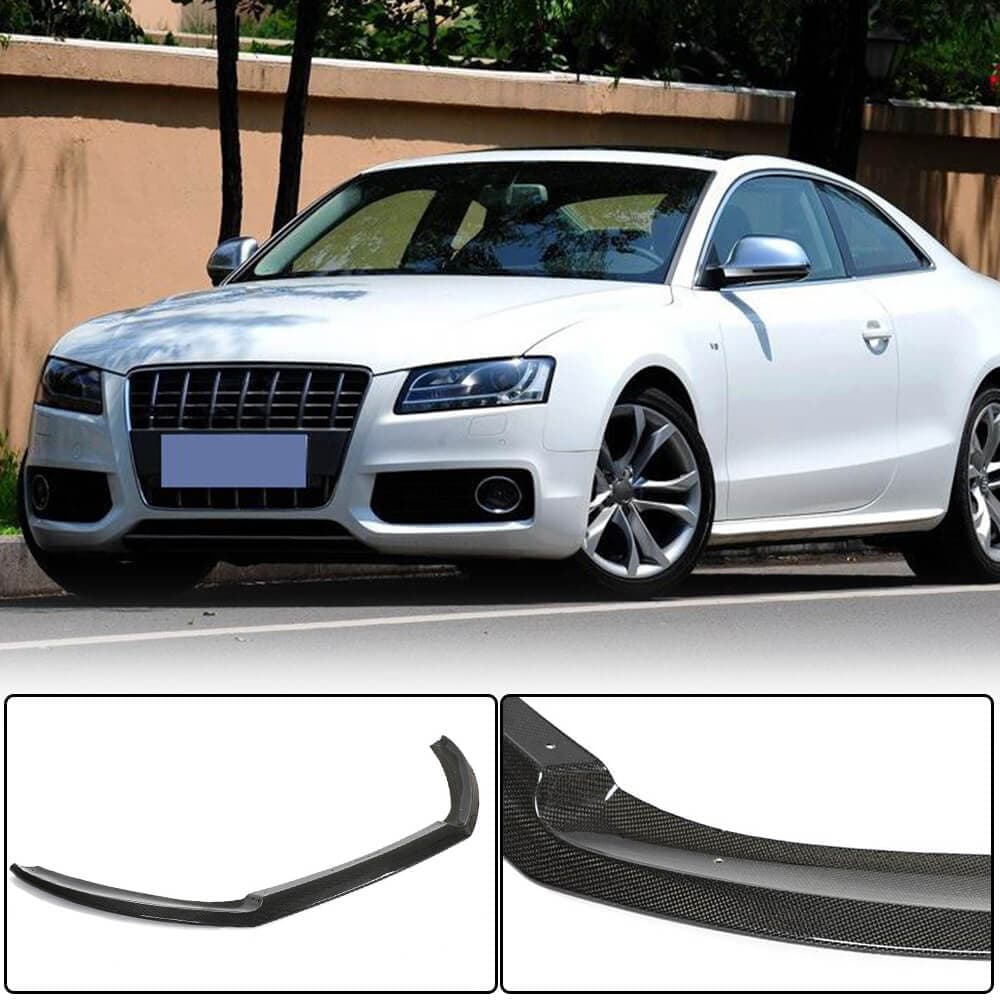 Накладка на передній бампер Lip (для S-Line Coupe 2007-2011, Карбон)