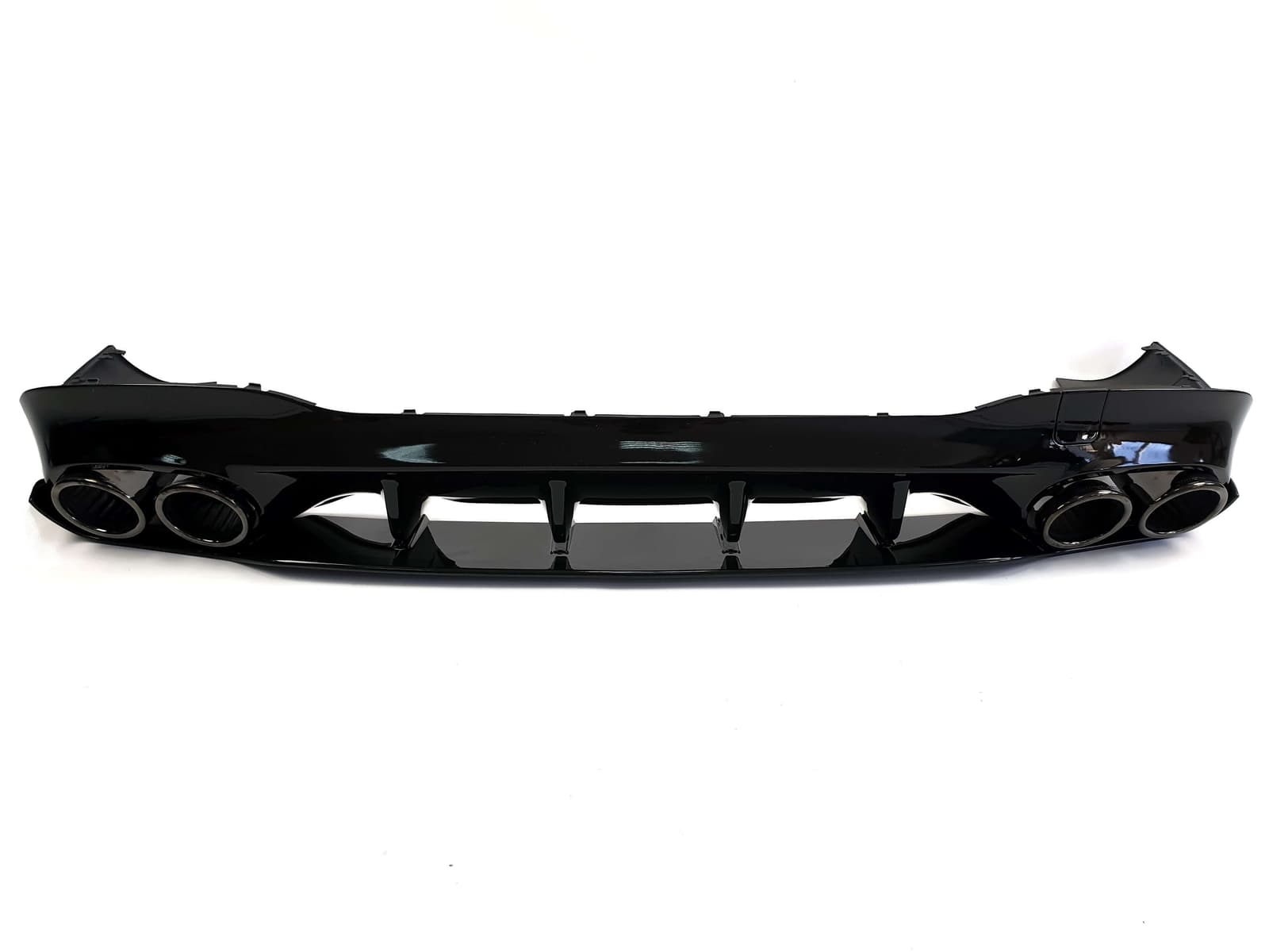 Дифузор (заднього бампера) Full Black (стиль CLA45 AMG) на Mercedes-Benz CLA-Class C118 2019-2023 року 2