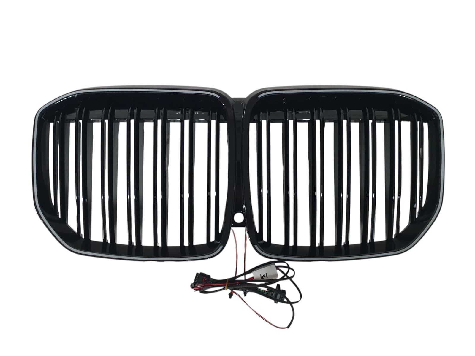 Ніздрі Чорний глянець LED (Iconic Glow) 2bar на BMW X7 G07 2018-2022 року 4