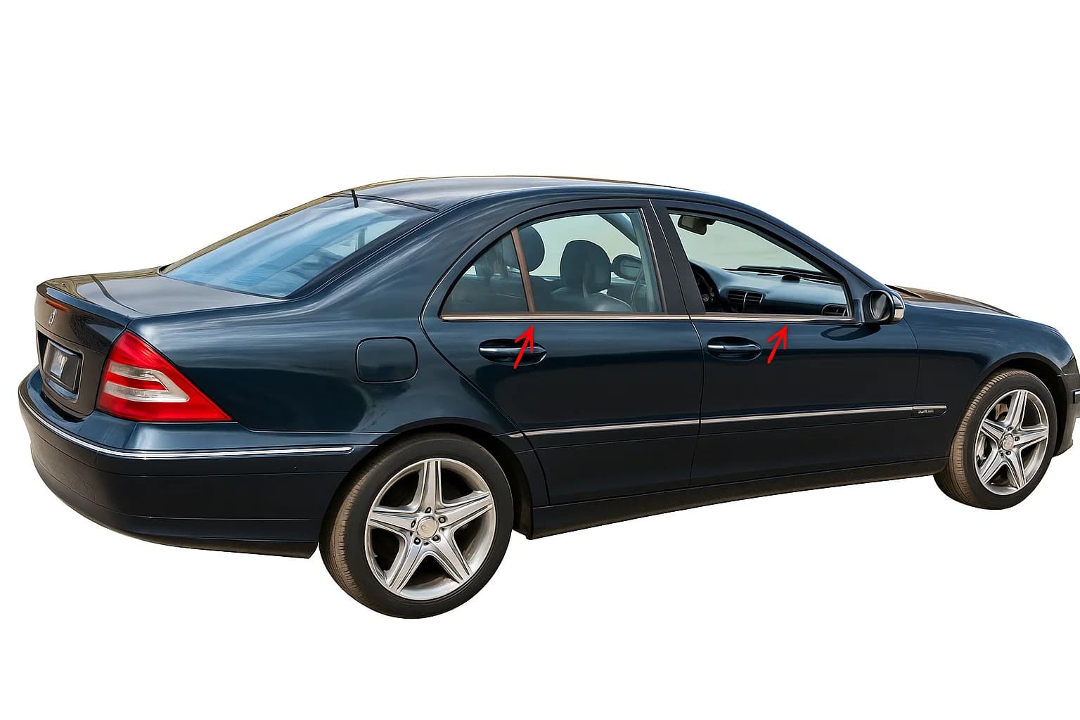 Окантовка стекол (нерж.) 4 шт, Sedan, Carmos - Турецька сталь