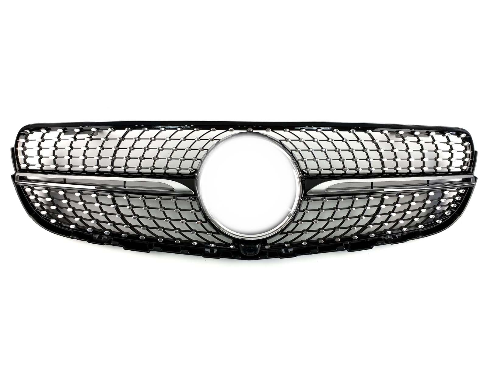 Решітка радіатора (з місцем під камеру) Diamond Black на Mercedes-Benz GLC-Class X253 2015-2019 року
