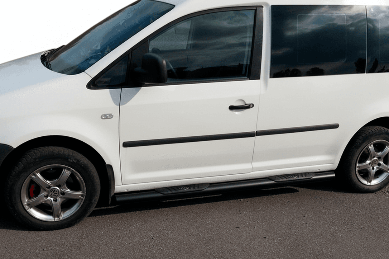 Бічні труби BB001 Black (2 шт., нерж) d60, Стандартна база 5