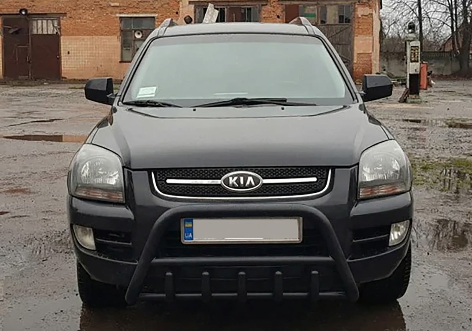 Кенгурятник WT003 Black (нерж.)
