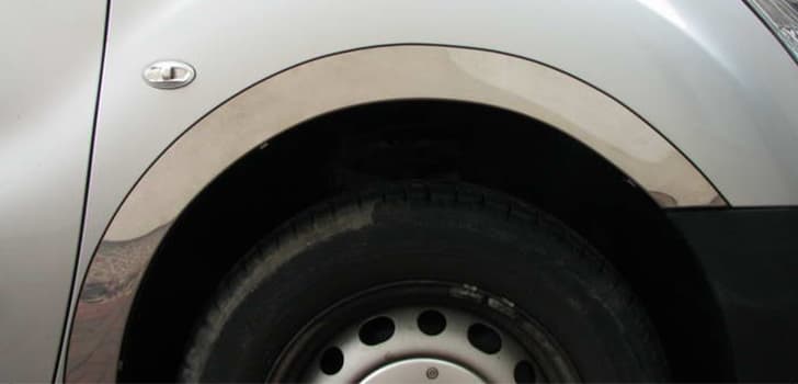 Накладки на арки (4 шт, нерж) 1 бічні двері, нержавіюча сталь 4