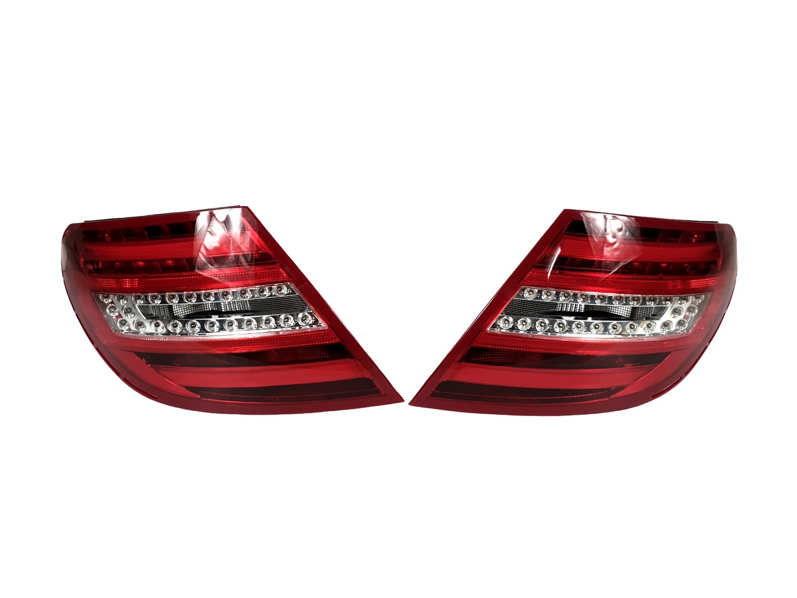 Задні ліхтарі (LED заміна галогену) Стопи на Mercedes-Benz C-Class W204 2007-2014 року