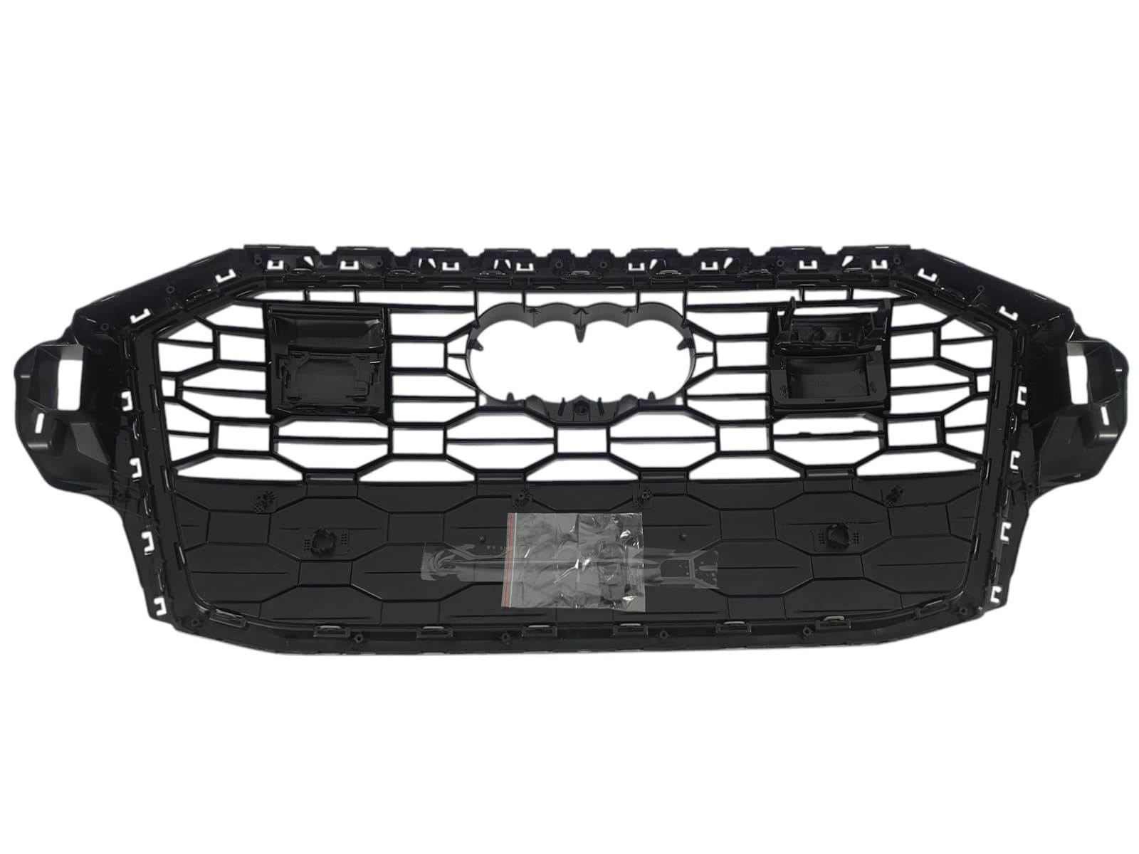 Решітка радіатора Full Black (стиль RS) під дистронік на Audi Q7 4M 2020-2022 року 4