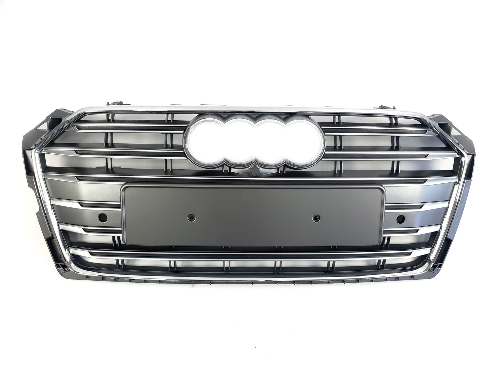 Решітка радіатора Silver Chrome (в стилі S5) на Audi A5 B9 2016-2020 року