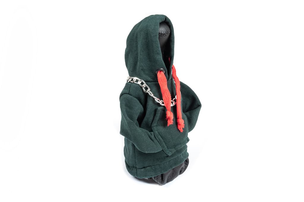 Чохол КПП кофта-худі (зелена, червоний шнурок) 2