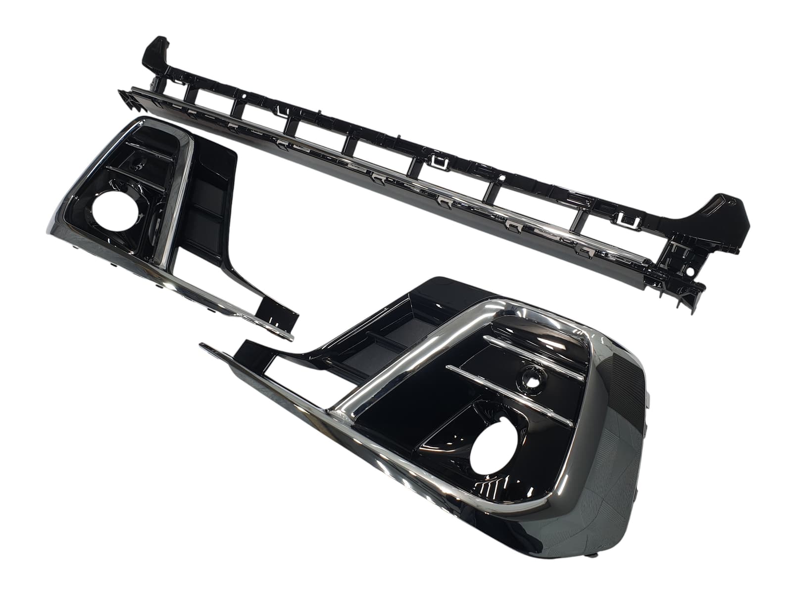 Решітки в бампер Chrome Black на Audi A8 D5 2021-2026 року 2
