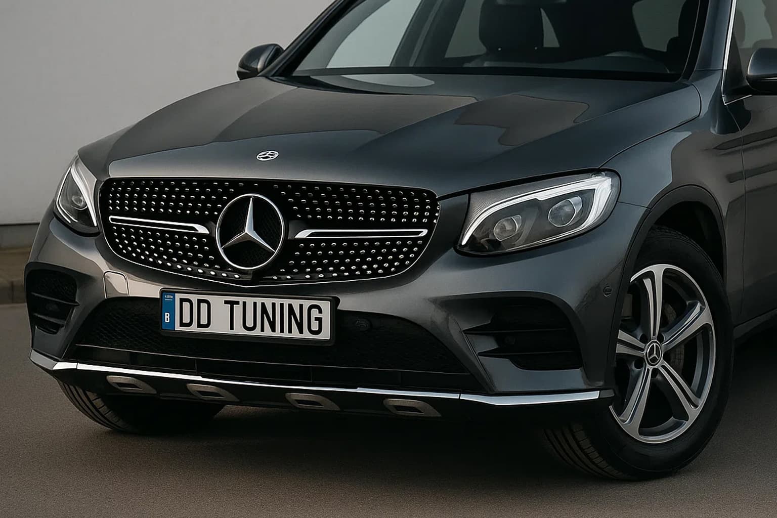 Передня решітка Diamond Black (2015-2019) Без місця під камеру
