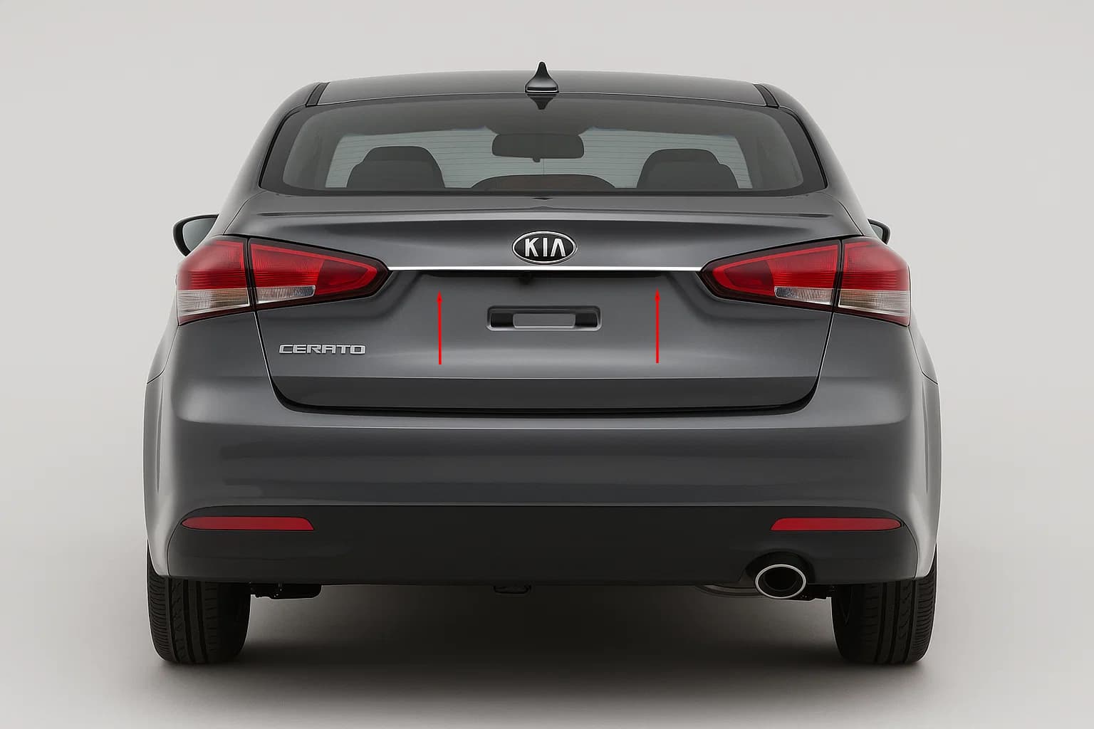Планка над номером для Sedan (нерж.)