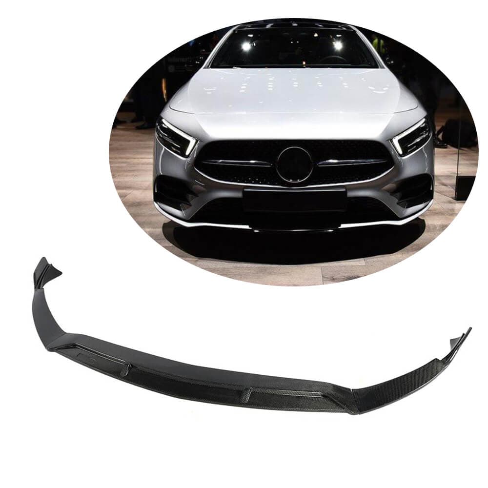 Накладка на передній бампер Lip V3 (для AMG-Line SD 2018-2021, Карбон)