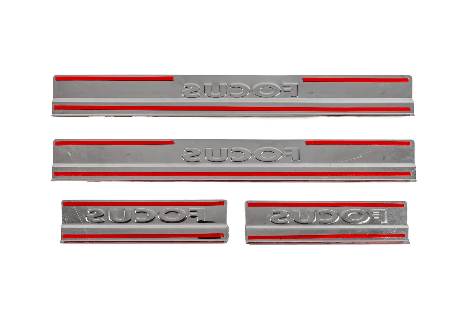 Накладки на пороги V2 (Carmos, 4 шт, нерж.) 4
