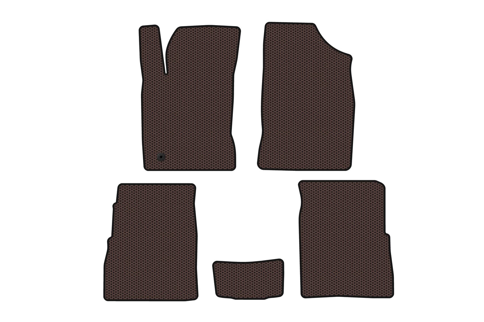 Гумові килимки Carsuit (HB, 5-ти дверний, Рестайлінг, коричневий)