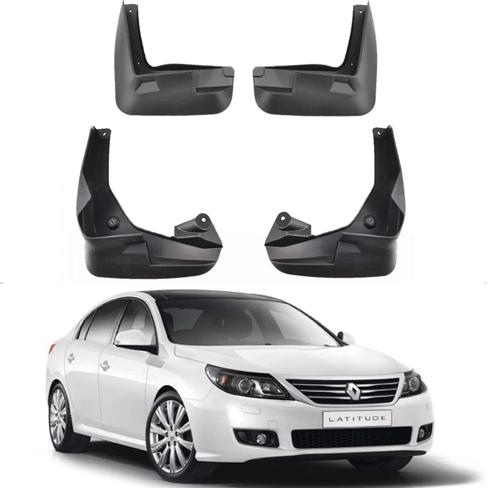 Бризковики Renault Latitude 2010-2015, комплект 4шт.
