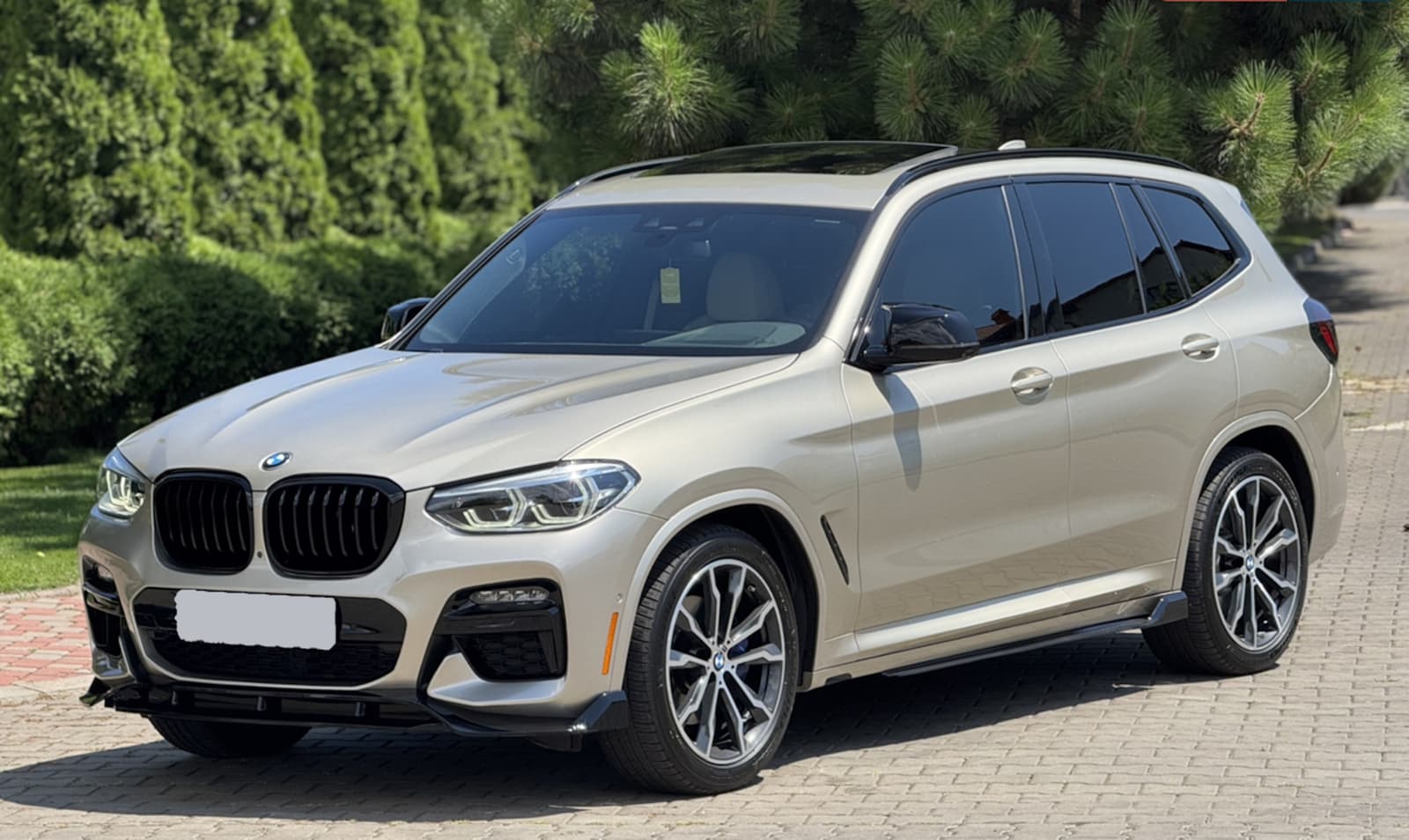 Леза на пороги Чорний глянець на BMW X3 G01 2018-2022 року 3