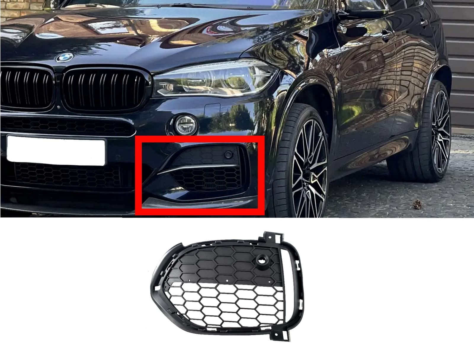 Решітки в бампер LH на BMW X5 F15 2013-2018 року