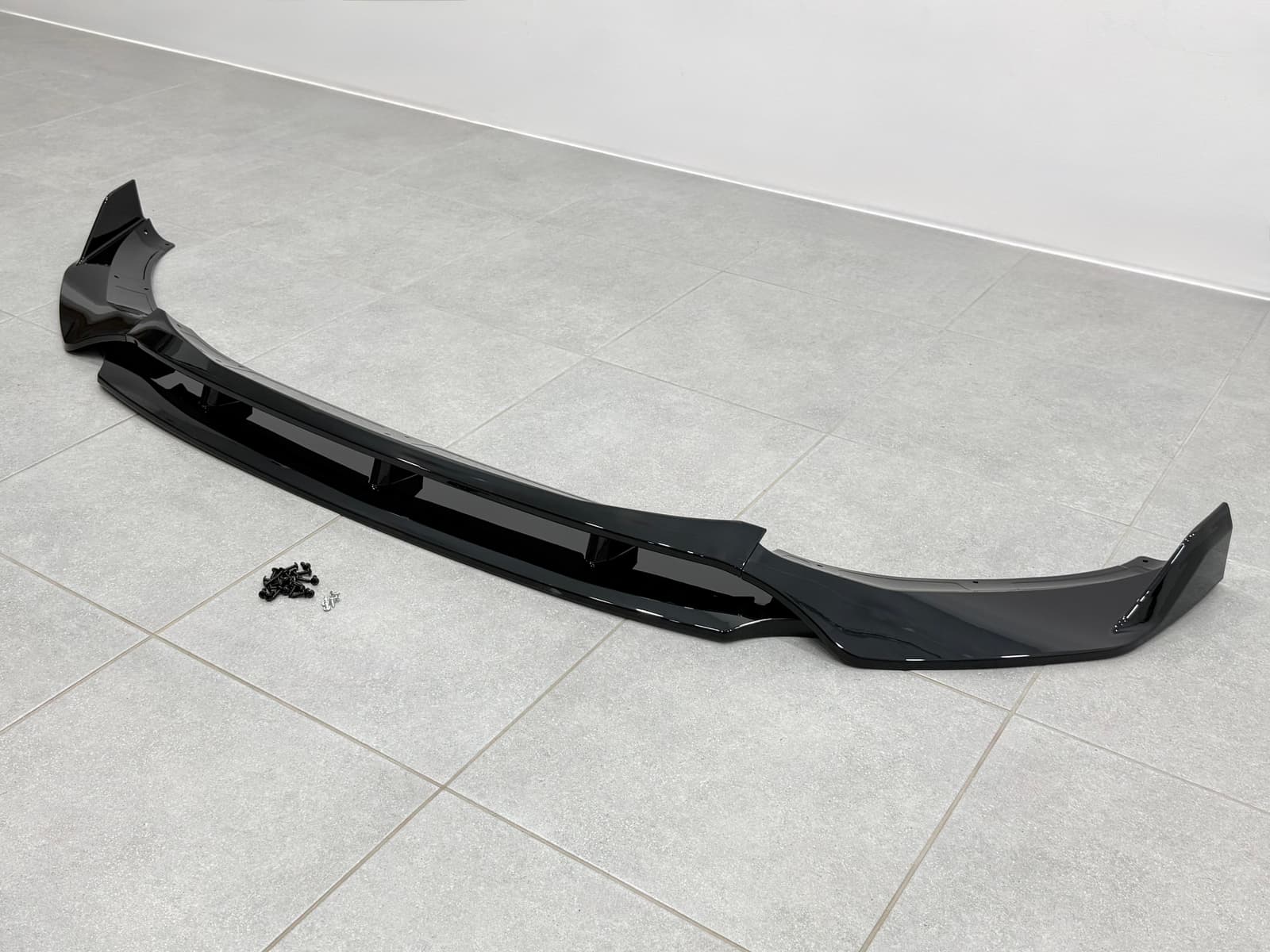 Юбка передного бампера M-Performance для BMW X3 G01 / X4 G02 2018-2021 ABS пластик, чорний глянець 6