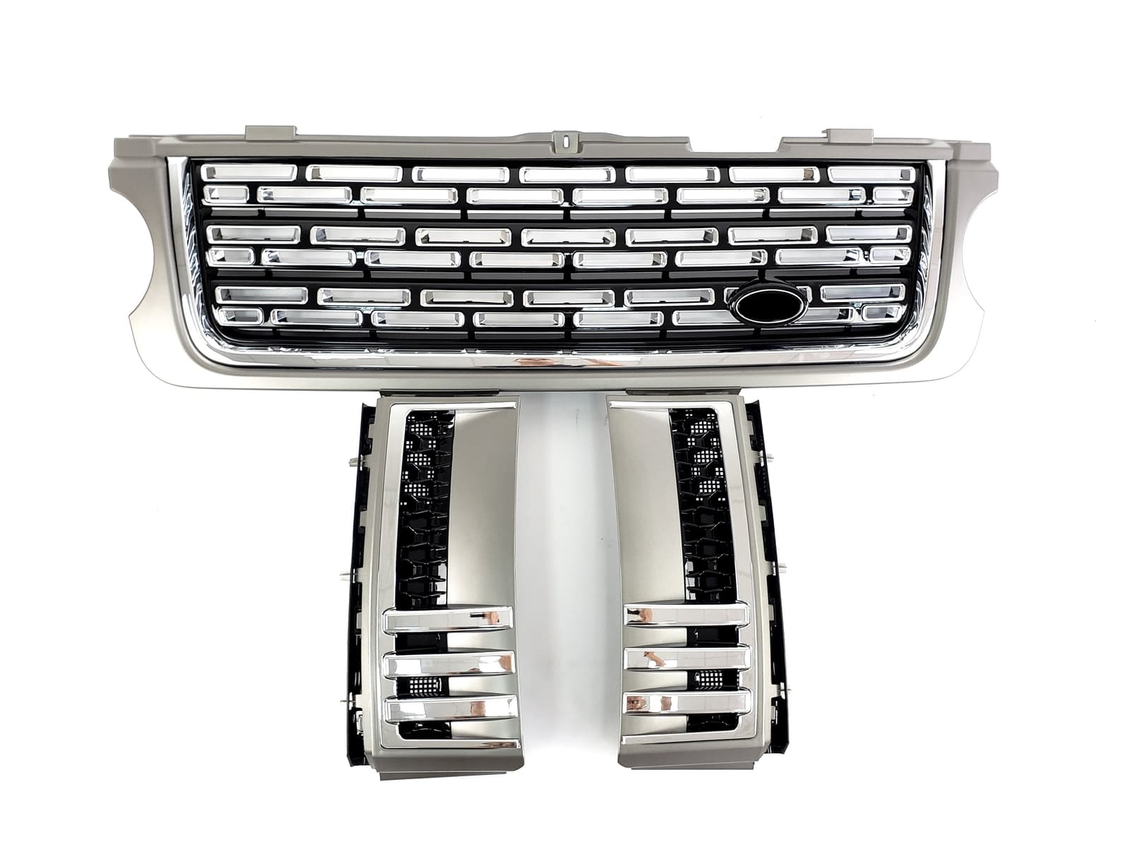 Решітка радіатора + жабра на Land Rover Range Rover Vogue L322 2010-2013 року