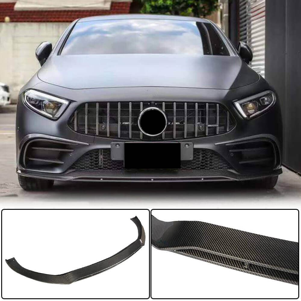 Накладка на передній бампер Lip (для AMG/AMG-Line 2018-2020, Карбон)