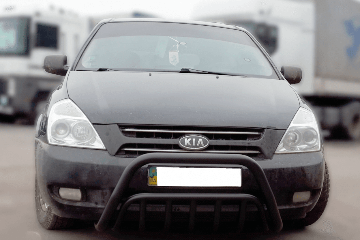 Передня дуга WT002 Black (2006-2013, нерж.)