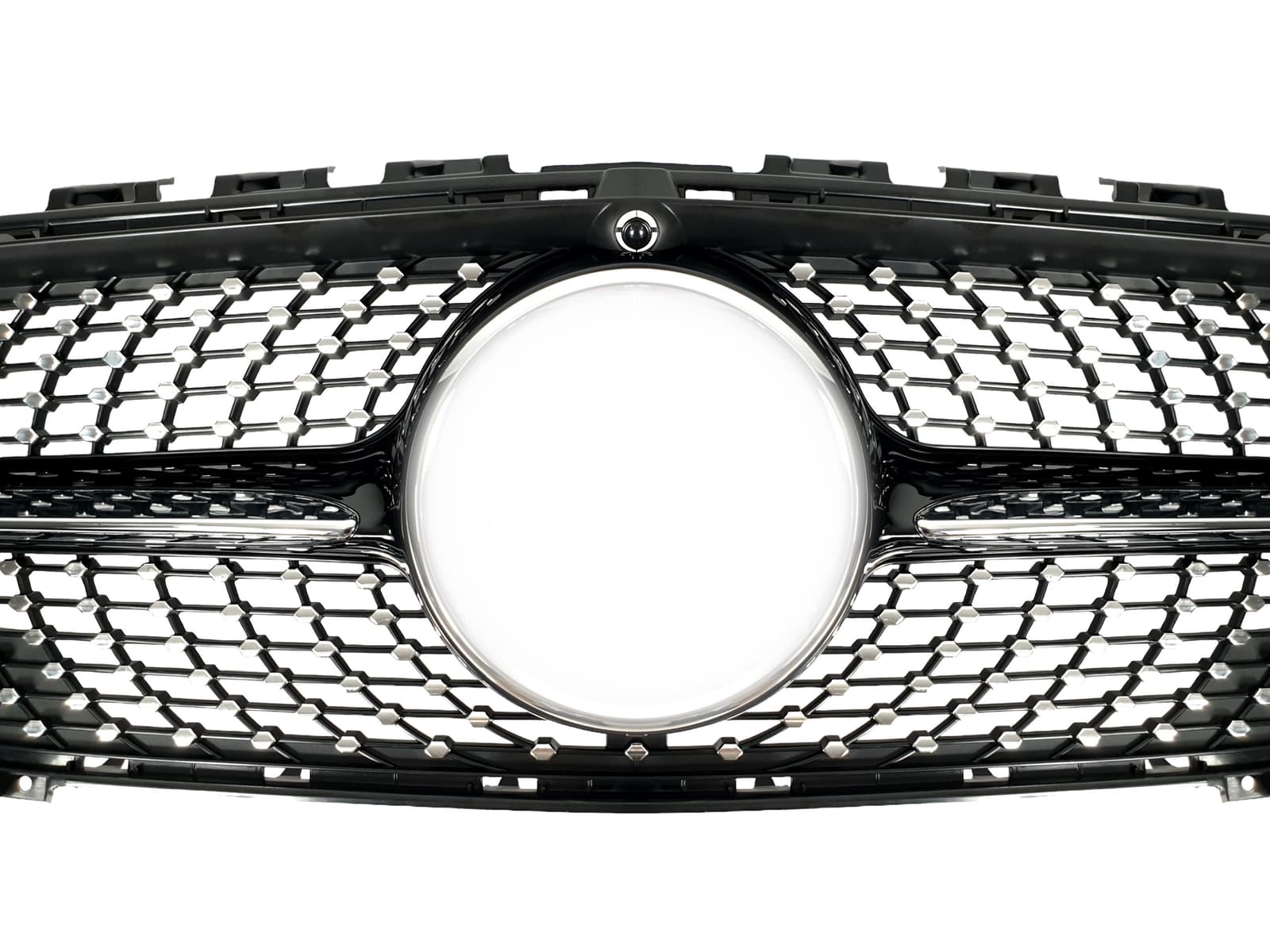 Решітка радіатора Black (з місцем під камеру) Diamond на Mercedes-Benz CLA-Class C118 2019-2023 року 2