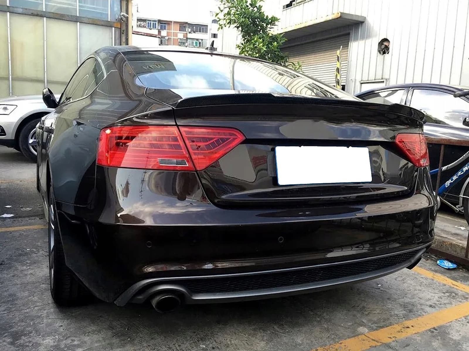 Спойлер Чорний глянець V2 на Audi A5 8T 2007-2011 року 5