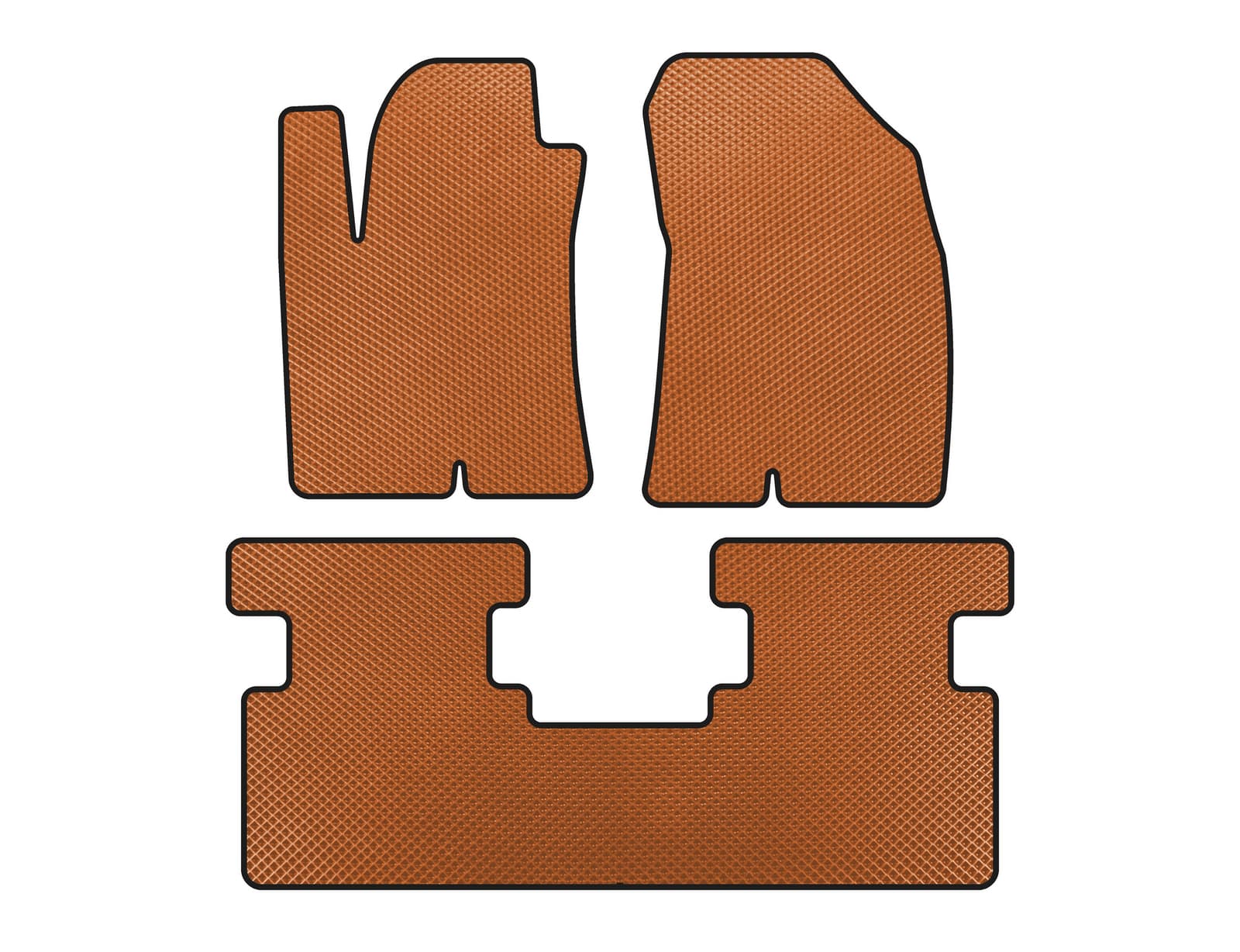 Килимки EVA (Не повний привод, Помаранчевий)