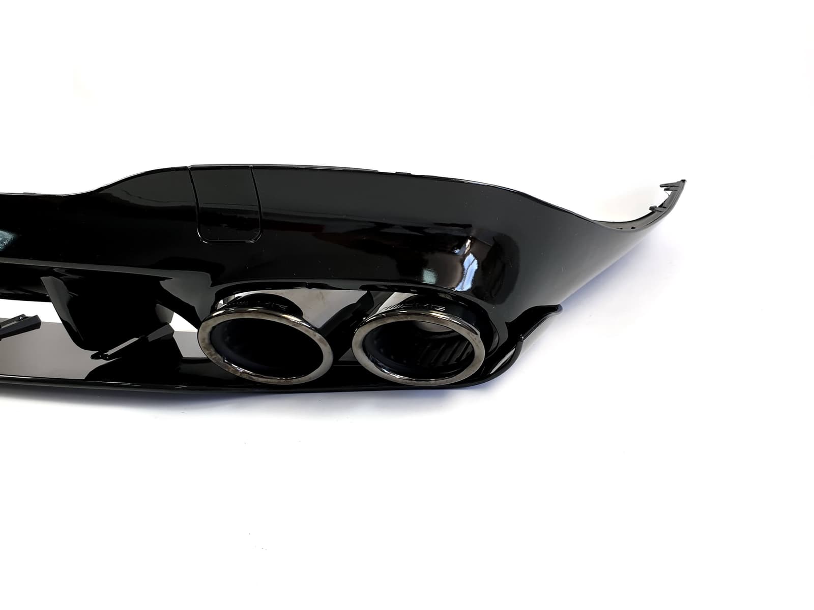 Дифузор (заднього бампера) Full Black (стиль CLA45 AMG) на Mercedes-Benz CLA-Class C118 2019-2023 року 5
