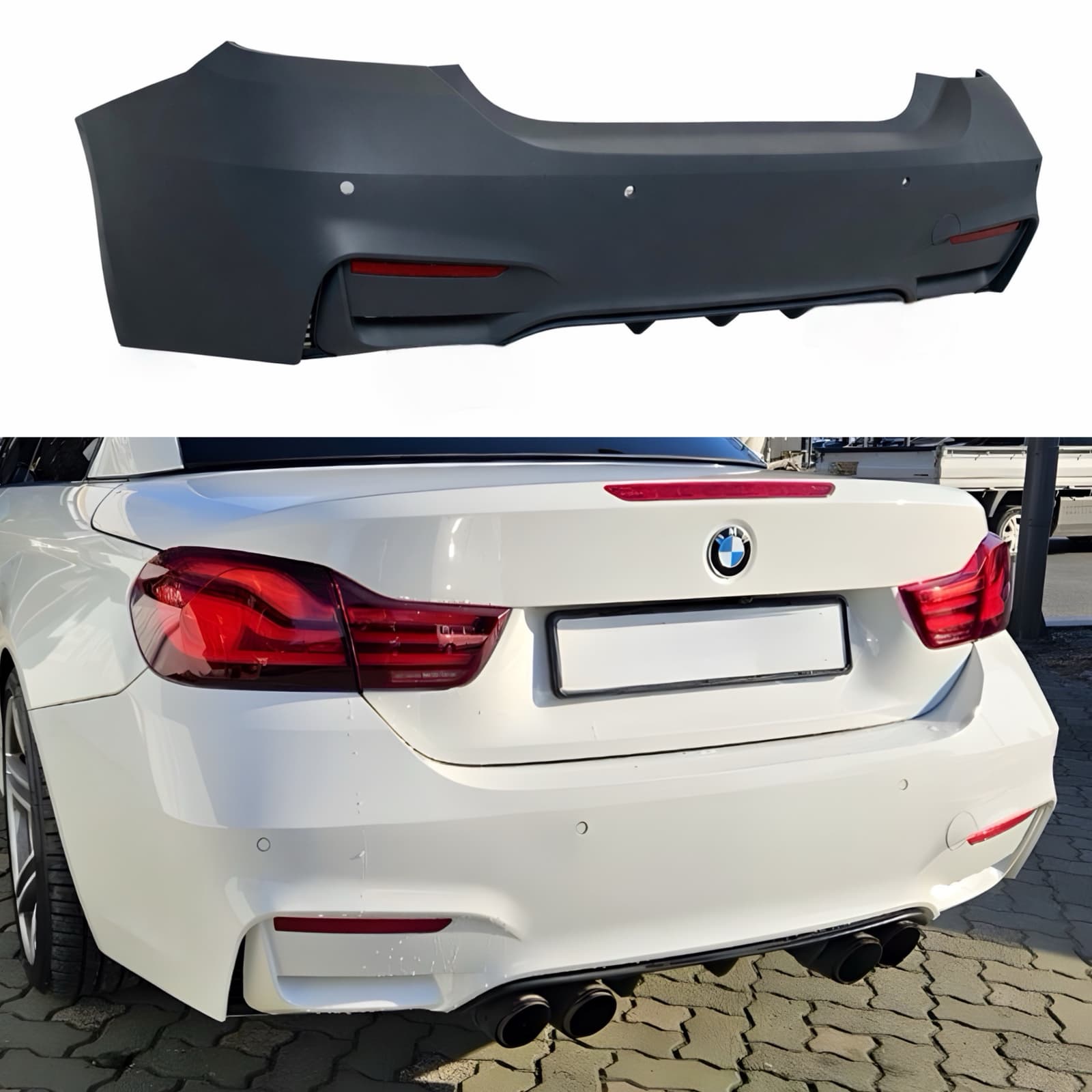 Задній бампер M4 стиль для BMW 4 series F32 F33 F36 2013-2020