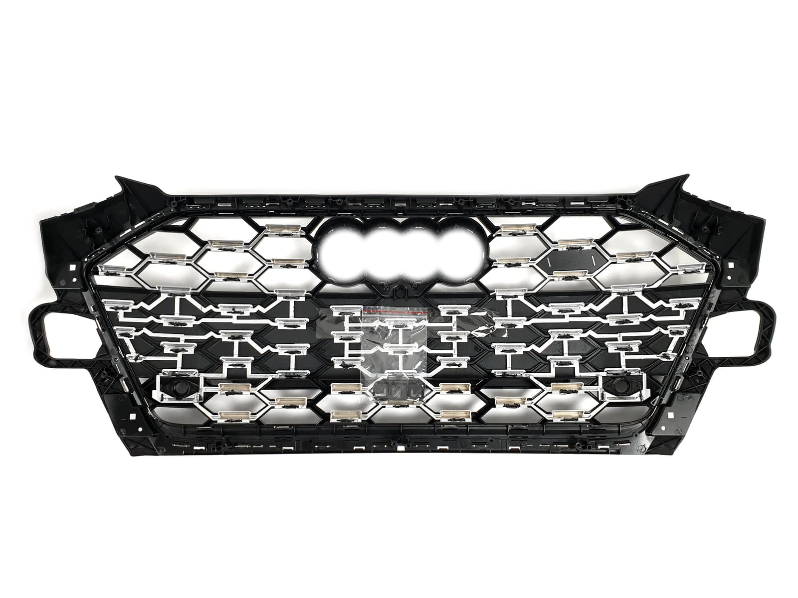 Решітка радіатора Chrome Black (в стилі S4) на Audi A4 B9 2019-2023 року 3